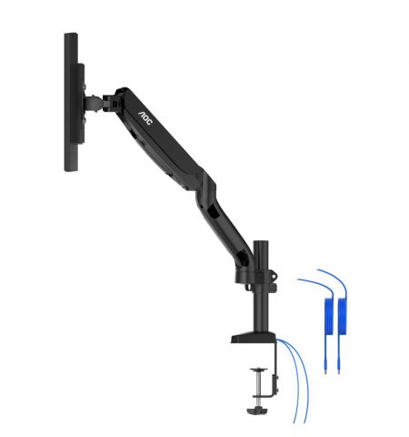 Arm for 2 monitors 13"-31.5" -  AOC AD110DX with integrated USB Hub, Black, USB Hub: USB-C + USB3.0, Desk Clamp/Grommet, Aluminum structure, Gas spring, Height adjustment, Max.Load: 2-9kg, Tilt: '-90°~+85°, Swivel:180°, Rotation: 360°, Hidden cable manage Arm for 2 monitors 13"-31.5" -  AOC AD110DX with integrated USB Hub, Black, USB Hub: USB-C + USB3.0, Desk Clamp/Grommet, Aluminum structure, Gas spring, Height adjustment, Max.Load: 2-9kg, Tilt: '-90°~+85°, Swivel:180°, Rotation: 360°, Hidden cable manage