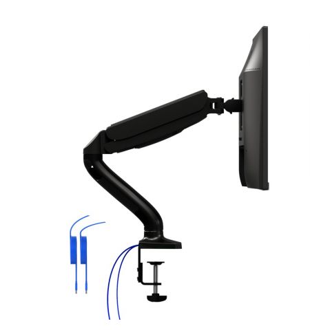 Arm for 1 monitors 13"-31.5" -  AOC AS110DX with integrated USB Hub, Black, USB Hub: USB-C + USB3.0, Desk Clamp/Grommet, Aluminum structure, Gas spring, Height adjustment, Max.Load: 2-9kg, Tilt: '-90°~+85°, Swivel:180°, Rotation:360°, Hidden cable managem Arm for 1 monitors 13"-31.5" -  AOC AS110DX with integrated USB Hub, Black, USB Hub: USB-C + USB3.0, Desk Clamp/Grommet, Aluminum structure, Gas spring, Height adjustment, Max.Load: 2-9kg, Tilt: '-90°~+85°, Swivel:180°, Rotation:360°, Hidden cable managem