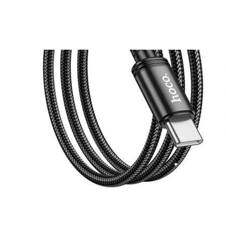 Кабель Type-C на Type-C HOCO  X89 Wind / 1m / Braided wire / up to 60W (20V/3A) / Black