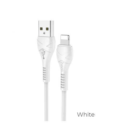 Кабель USB на Lightning HOCO  X37 Cool power / 1m / PVC / up to 2.4A / White