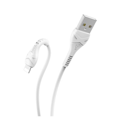 Кабель USB на Lightning HOCO  X37 Cool power / 1m / PVC / up to 2.4A / White