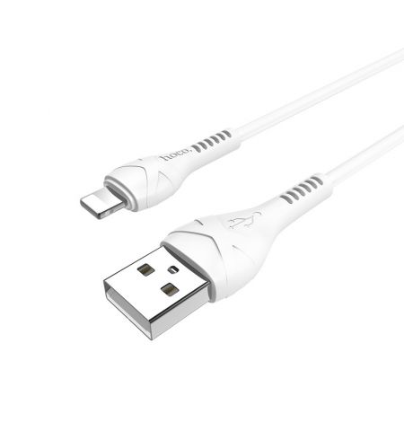 Кабель USB на Lightning HOCO  X37 Cool power / 1m / PVC / up to 2.4A / White