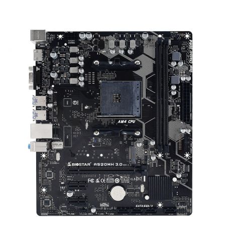 Материнская плата BIOSTAR A520MH 3.0 / AM4 / A520 / DDR4 / mATX