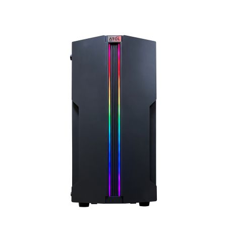 Компьютер ATOL PC1059MP - Gaming A-RGB#3.3 / AMD Ryzen 5 / 8GB / 256GB SSD + 1TB / RX580 / Black