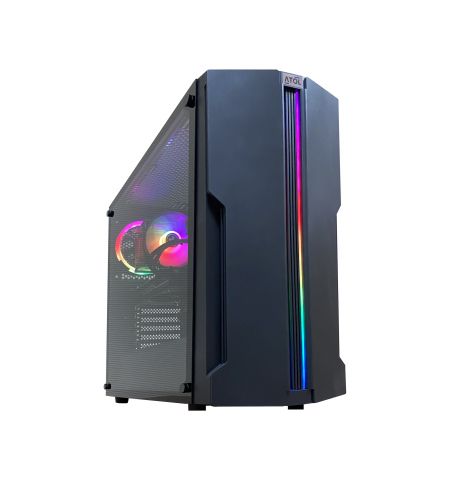 Компьютер ATOL PC1059MP - Gaming A-RGB#3.3 / AMD Ryzen 5 / 8GB / 256GB SSD + 1TB / RX580 / Black
