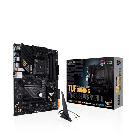 Материнская плата ASUS TUF GAMING B550-PLUS WIFI II / AM4 / B550 / DDR4 / mATX