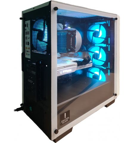 Компьютер ATOL PC1130MP - Gaming A-RGB#9 v5 WHITE / Intel Core i5 / 32GB / 512GB SSD + 2TB / RTX3060 / White