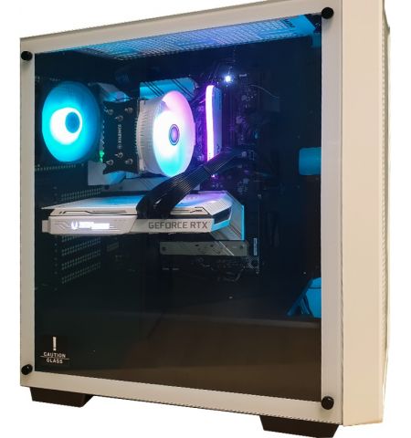 Компьютер ATOL PC1130MP - Gaming A-RGB#9 v5 WHITE / Intel Core i5 / 32GB / 512GB SSD + 2TB / RTX3060 / White