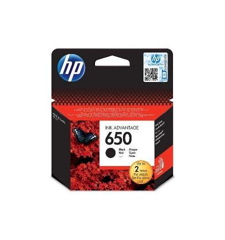 HP 650 (CZ101AE) Black Ink Cartridge for DeskJet 2515/3515 AiO, 360 pages
