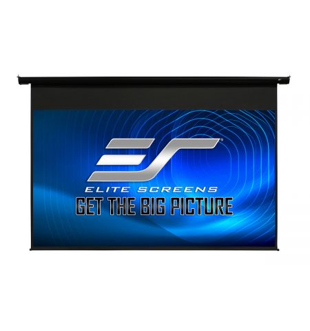 Elite Screens 120" (4:3) 244 x 183 cm, Electric Projection Screen, Spectrum Series with IR/Low Voltage 3-way wall box, Black