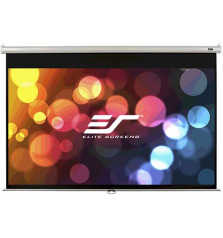 Elite Screens 120" (4:3) 244 x 183cm, Manual Projection Screen, Pull Down, White