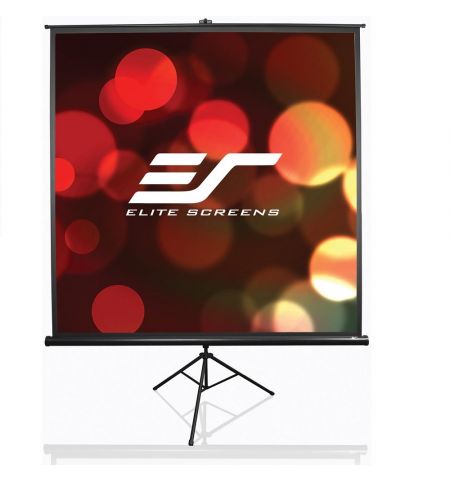 Elite Screens 100" (4:3) 203 x 152 cm, Tripod Projection Screen, Portable, Pull Up, Black