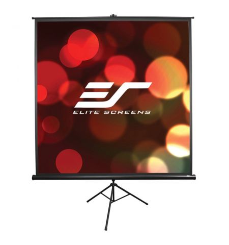 Elite Screens 120" (4:3) 244 x 183 cm, Tripod Projection Screen, Portable, Pull Up, Black