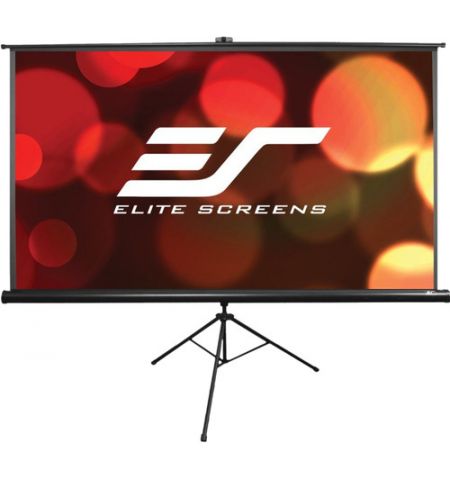 Elite Screens 120" (16:9) 266 x 149 cm, Tripod Projection Screen, Portable, Pull Up, Black
