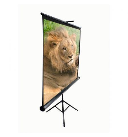 Elite Screens 84" (4:3) 170 x 127 cm, Tripod Projection Screen, Portable, Pull Up, Black