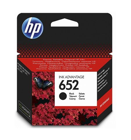 HP 652 (F6V25AE) Black Original Ink Cartridge for HP DeskJet Ink Advantage 4675, 1115, 2135, 3635, 3835, 4535, 5075, 5275) 360 p.