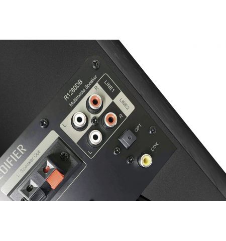 Колонки Edifier R1280DB Black / 42W RMS / Audio in: 2x RCA / optical / coaxial / AUX / remote control / wooden / (4"+1/2')