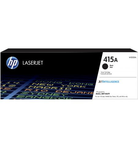 HP 415A (W2030A) Black LaserJet Toner Cartridge, 1pcs, Black, 2400 pages for HP M454dn/dw, M479dw/fdn/fdw/fnw