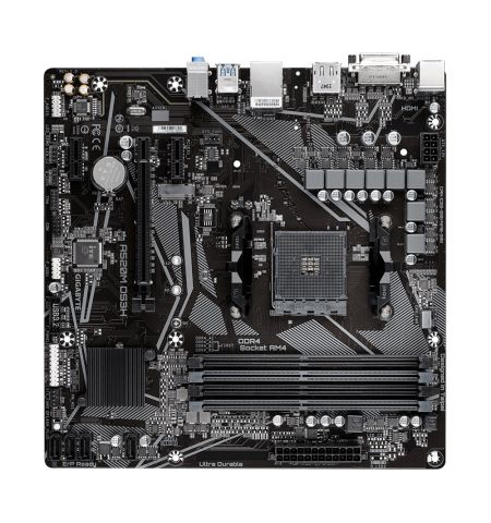 GIGABYTE GA-A520M-DS3H, Socket AM4, AMD A520, Dual 4xDDR4-4733, APU AMD graphics, DVI, HDMI, DP, 1xPCIe X16, 4xSATA3, RAID, 1xM.2, 2xPCIe X1, ALC887 HDA, GbE LAN, 6xUSB3.2, RGB Fusion 2.0, mATX