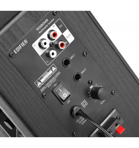 Edifier R1580MB Black, 2.0/ 42W (2x21W) RMS, Bluetooth v4.0, AUX, RCA, remote control, wooden, (4"+1/2") Edifier R1580MB Black, 2.0/ 42W (2x21W) RMS, Bluetooth v4.0, AUX, RCA, remote control, wooden, (4"+1/2")