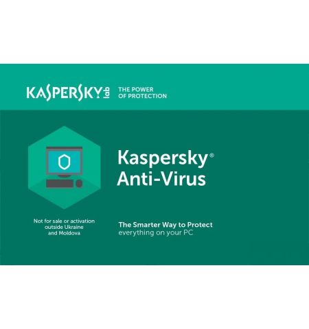 Kaspersky Anti-Virus Eastern Europe Edition.  2-Desktop  1 year  Base License Pack, Card Kaspersky Anti-Virus Eastern Europe Edition.  2-Desktop  1 year  Base License Pack, Card