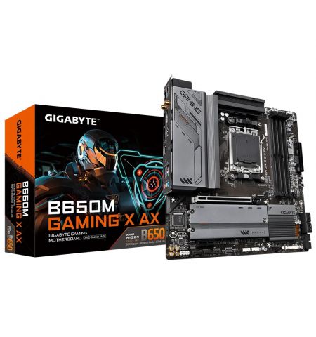 Материнская плата GIGABYTE B650M GAMING X AX / AM5 / B650 / DDR5 / mATX