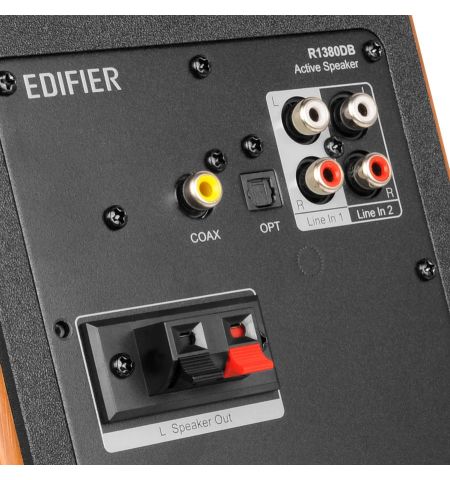 Колонки Edifier R1380DB Brown / 42W RMS / 2x RCA / optical / coaxial / AUX / remote control / wooden / (4"+1") Колонки Edifier R1380DB Brown / 42W RMS / 2x RCA / optical / coaxial / AUX / remote control / wooden / (4"+1")