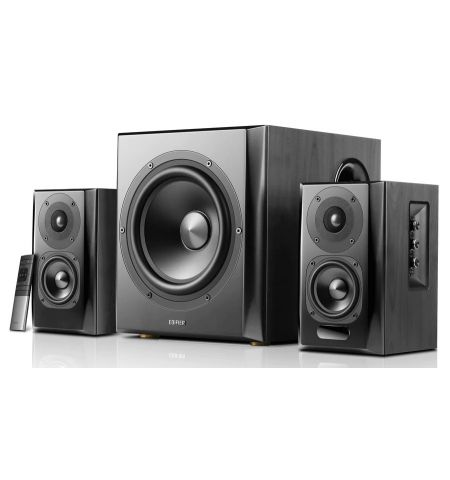 Колонки 2.1 Edifier S351DB Black / 150W RMS / Bluetooth V5.1 / RCAx2 / AUX / Optical / Coaxial / remote control