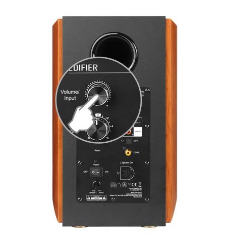 Колонки 2.0 Edifier S1000W Wooden / 120W / Bluetooth 5.0 / 2 x RCA / Optical / Coaxial / remote control