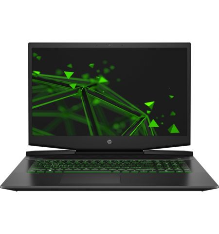 Ноутбук 17.3" HP Pavilion Gaming 17-cd2081ur / Intel Core i5 / 8GB / 512GB SSD / RTX 3050Ti / Shadow Black with Acid green pattern