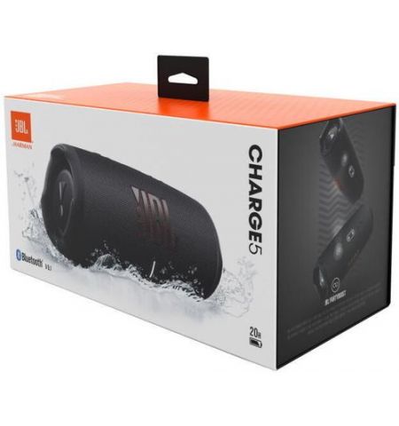 Boxa portabila rezistent la apa cu Powerbank JBL Charge 5 Black / 30W RMS / Bluetooth 5.1/ IP67/ Battery life (up to) 20 hr