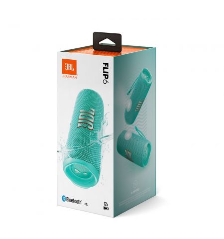 Портативная водонепроницаемая колонка JBL Flip 6 Teal / 30W RMS / Bluetooth 5.1/ IP67/ Battery life (up to) 12 hr
