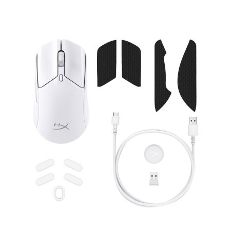 Беспроводная Игровая мышь HYPERX Pulsefire Haste 2, White [6N0A9AA]