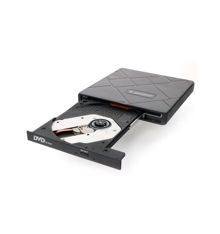 External DVD USB Drive Gembird  DVD-USB-04, CD-DA, CD-R, CD-RW, DVD+R, DVD+R DL, DVD+RW, DVD-R, DVD-R DL, DVD-RAM, DVD-ROM DL, DVD-RW, DVD-Video, Supported disc diameter: 80 mm,120 mm,  USB2.0, Black, Retail