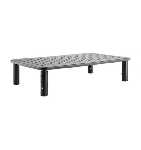 Gembird MS-TABLE-01,  Adjustable monitor stand (rectangle), 20 kg, 370 x 235 x 120 mm, Height range: 100/120/140 mm