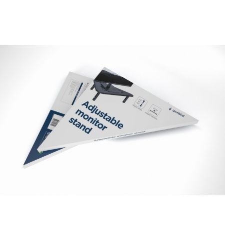 Gembird MS-TABLE-02,  Adjustable monitor stand (triangle), 20 kg, 500 x 285 x 120 mm, Height range: 100/120/140 mm
