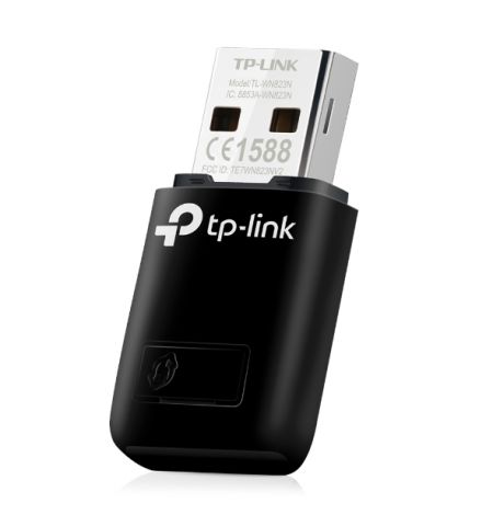 TP-LINK TL-WN823N  N300 Wireless Mini USB Adapter, Realtek, 2T2R, 300Mbps on 2.4Ghz, 802.11b/g/n, QSS button, autorun utility TP-LINK TL-WN823N  N300 Wireless Mini USB Adapter, Realtek, 2T2R, 300Mbps on 2.4Ghz, 802.11b/g/n, QSS button, autorun utility