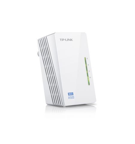 TP-LINK TL-WPA4220  N300 AV500 Powerline Adapter, Compact Size, 300Mbps Powerline Datarate, 1 Lan Port, Power Socket, HomePlug AV, Green Powerline,  Plug and Play, Pair Button, Range 300 meters in house