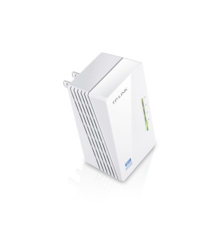TP-LINK TL-WPA4220  N300 AV500 Powerline Adapter, Compact Size, 300Mbps Powerline Datarate, 1 Lan Port, Power Socket, HomePlug AV, Green Powerline,  Plug and Play, Pair Button, Range 300 meters in house