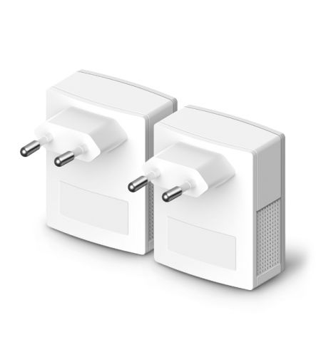 TP-LINK  TL-PA4010 Kit, AV500 Powerline Adapter Starter Kit, Compact Size, 500Mbps Powerline Datarate, 1 Lan Port, Power Socket, HomePlug AV, Green Powerline,  Plug and Play, Pair Button, Range 300 meters in house