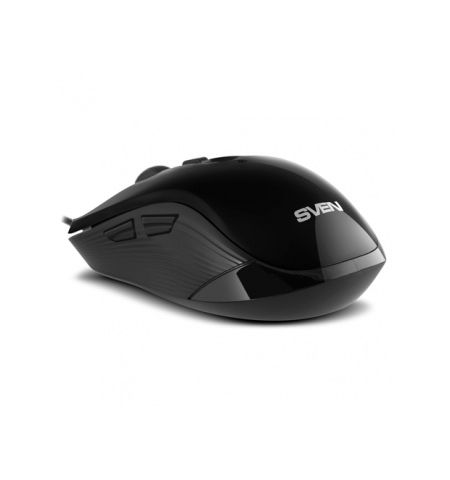 SVEN RX-520S, Optical Mouse, Antistress Silent 3200 dpi, USB, Black