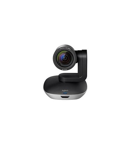 Logitech Video Conferencing System GROUP, Full HD (1080p 30fsp), Field of View 90°, 10x HD zoom, Four omnidirectional Mic 6m pickup range (2 optional Expansion Mic), Remote control, Plug-and-play USB connectivity, for mid to large-sized rooms