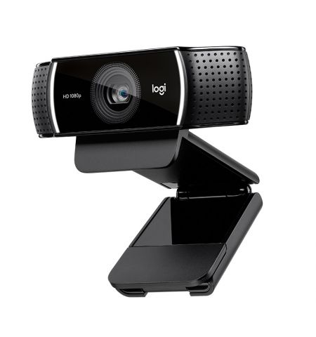 Logitech Webcam C922 Pro Stream - 1080p/30 fps - 720p/60 fps, Autofocus, FULL STEREOPHONICS