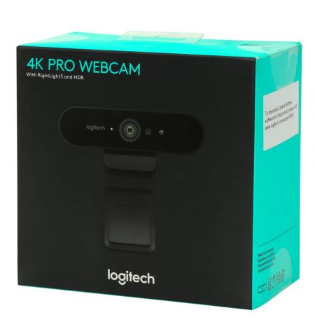Logitech Webcom BRIO ULTRA HD PRO, 4K Ultra HD webcam with HDR and Windows Hello support