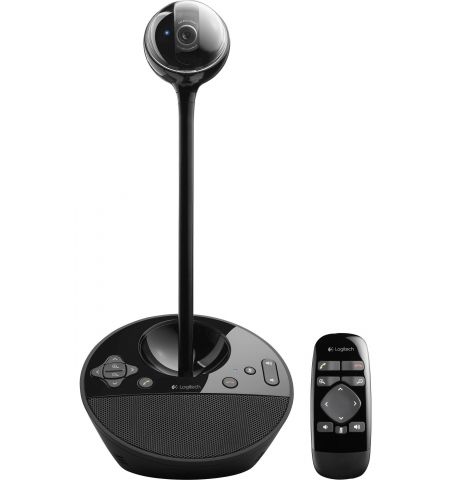 Logitech Video Conferencing System BCC950, Full HD (1080p 30fsp), Field of View 78°, 1.2x HD Zoom, Omnidirectional microphone 2.4m pickup range, for small rooms/semi-private space