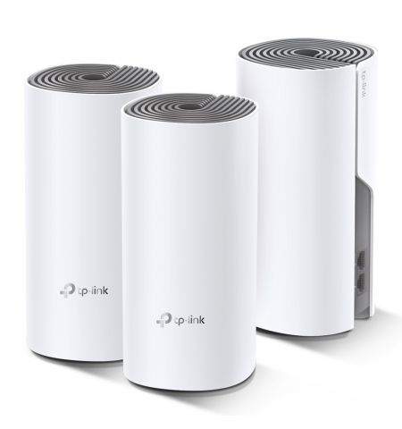 TP-LINK Deco E4 (3-pack)  AC1200 Mesh Wi-Fi System, 2 LAN Port, 867Mbps on 5GHz + 300Mbps on 2.4GHz, 802.11ac/b/g/n, Wi-Fi Dead-Zone Killer, Seamless Roaming with One Wi-Fi Name, Antivirus, Parental Controls TP-LINK Deco E4 (3-pack)  AC1200 Mesh Wi-Fi System, 2 LAN Port, 867Mbps on 5GHz + 300Mbps on 2.4GHz, 802.11ac/b/g/n, Wi-Fi Dead-Zone Killer, Seamless Roaming with One Wi-Fi Name, Antivirus, Parental Controls