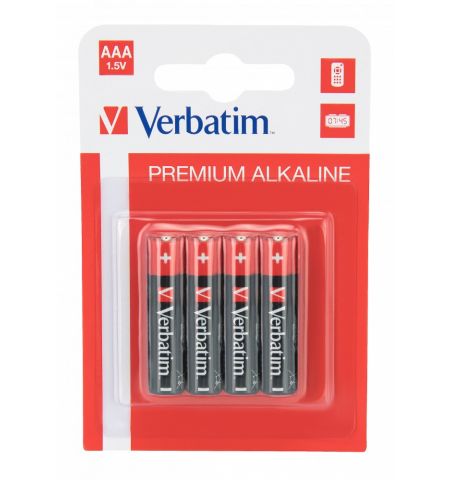 Verbatim Alcaline Battery  AAA, 4pcs, Blister pack