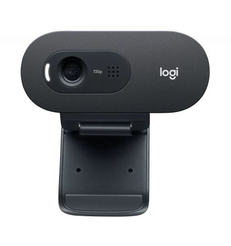 Logitech Business HD Webcam C505e, HD 720p/30fps video calls & recording, 1 omni-directional Mic, USB 2m Black
