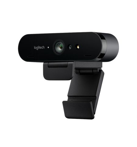 Logitech BRIO Stream 4K Ultra HD, Premium 4K Ultra HD 2160p/30fps with HDR, Diagonal Field of View 65°/78°/90°, Zoom Up to 5x, Autofocus, RightLight 3, 2 omni-directional mics, USB-A plug-and-Play supports USB-C, 2.2 m, black