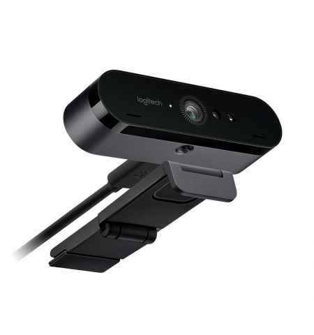 Logitech BRIO Stream 4K Ultra HD, Premium 4K Ultra HD 2160p/30fps with HDR, Diagonal Field of View 65°/78°/90°, Zoom Up to 5x, Autofocus, RightLight 3, 2 omni-directional mics, USB-A plug-and-Play supports USB-C, 2.2 m, black